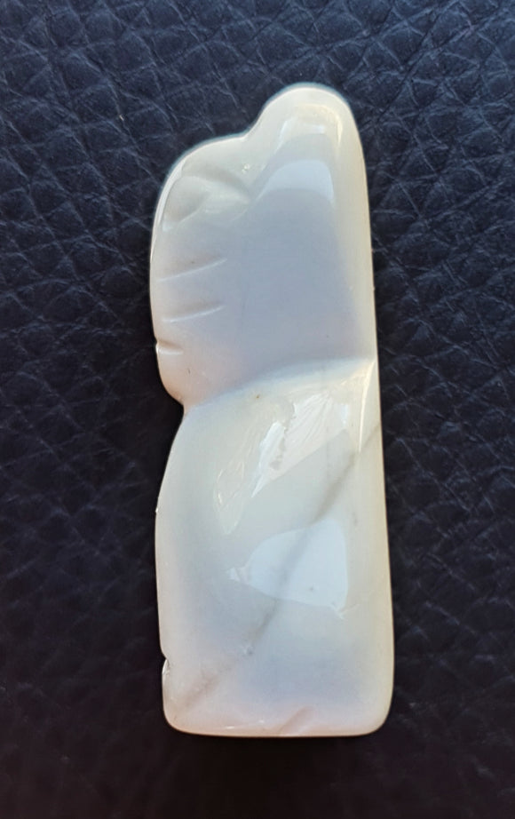 White Howlite Cat | Crystal Carvings | Carved Crystal Animals