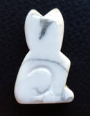 White Howlite Cat | Crystal Carvings | Carved Crystal Animals