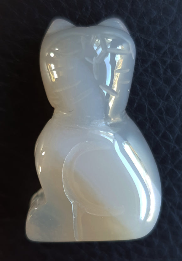 Agate Cat (Small) | Crystal Carvings | Carved Crystal Animals