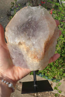 Quartz Amethyst Phantom on Stand (Rough) | Natural Crystals | Raw Crystal Chunks