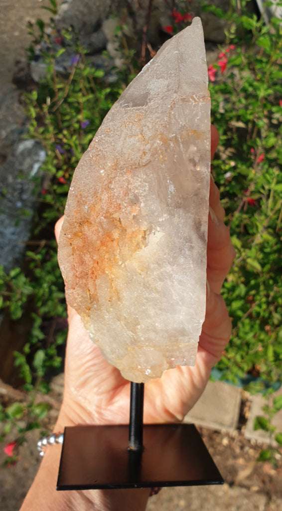 Quartz Amethyst Phantom on Stand (Rough) | Natural Crystals | Raw Crystal Chunks