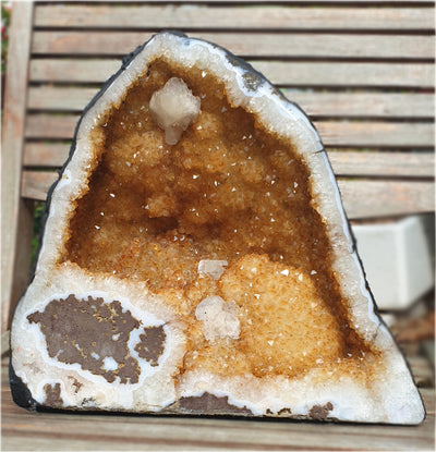 Citrine and Calcite Cathedral Crystal  Cave | Natural Crystals | Natural Crystal Clusters