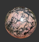 Rhodonite Crystal Sphere (Large) | Crystal Carvings | Polished Crystal Spheres