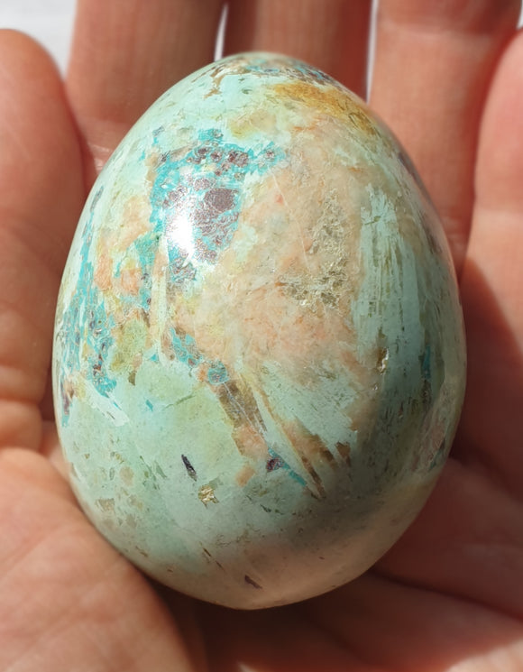 Chrysocolla Egg | Crystal Carvings | Polished Crystal Eggs