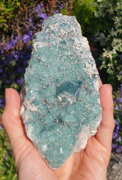 Natural Green Fluorite Cubic Cluster | Natural Crystals | Natural Crystal Clusters