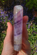 Purple Fluorite Rough Polished Slice (Large) | Natural Crystals | Raw Crystal Chunks