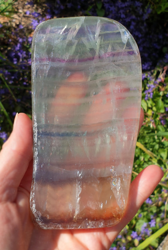 Fluorite Crystal Slice | Natural Crystals | Raw Crystal Chunks