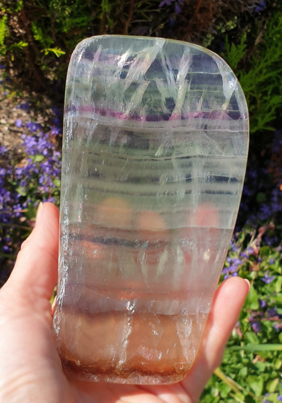 Fluorite Crystal Slice | Natural Crystals | Raw Crystal Chunks