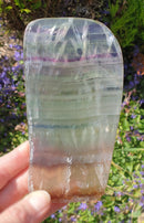Fluorite Crystal Slice | Natural Crystals | Raw Crystal Chunks