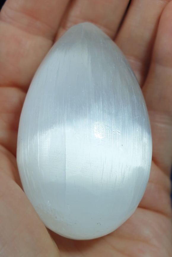 Selenite Egg (large) | Crystal Carvings | Polished Crystal Eggs