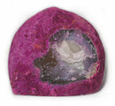 Rough Pink Agate Standing Geode | Natural Crystals | Crystal Geodes