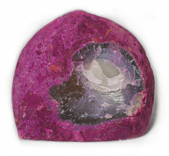 Rough Pink Agate Standing Geode | Natural Crystals | Crystal Geodes