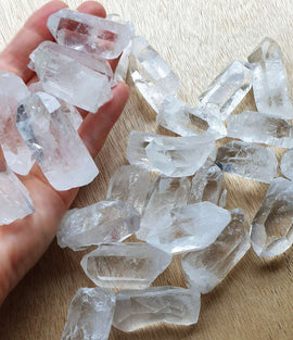 Clear Quartz Rough Point (x1) | Cut & Polished Crystals | Crystal Obelisks & Natural Points