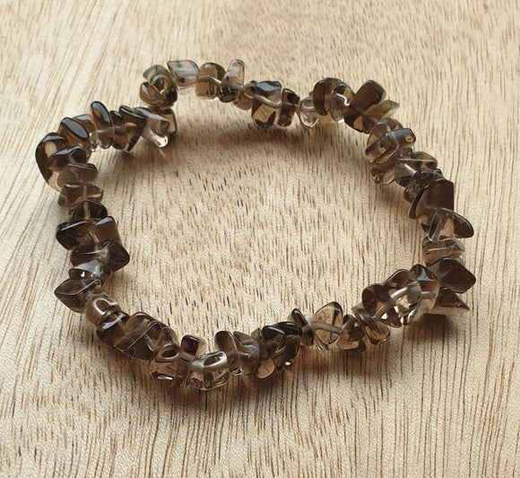 Smoky Quartz Chip Bracelet | Crystal Jewellery | Gemstone Bracelets