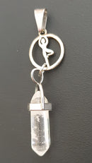 Yoga Pose Quartz Pendant | Crystal Jewellery | Point Pendants