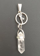Yoga Pose Quartz Pendant | Crystal Jewellery | Point Pendants