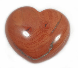 Happy Red Jasper Heart | Crystal Carvings | Polished Crystal Hearts