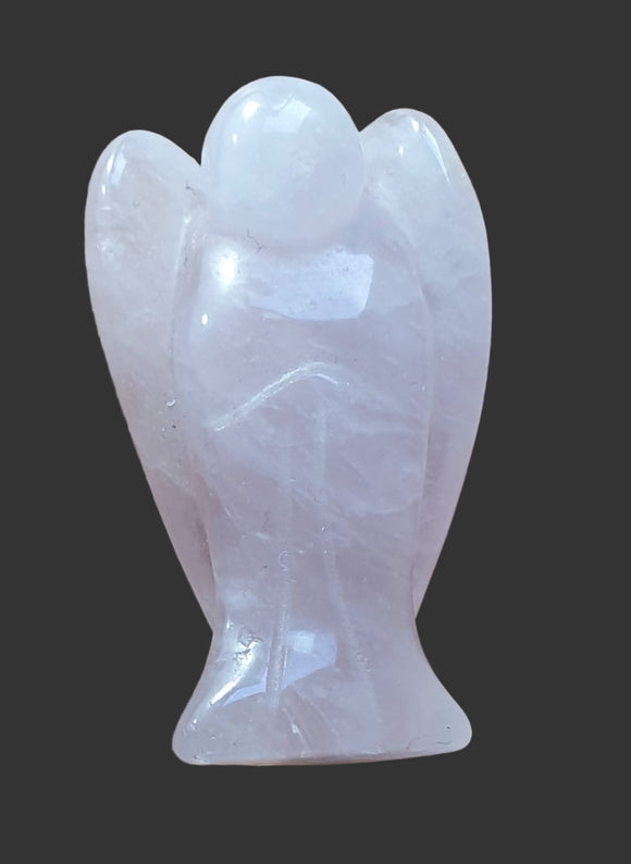 Rose Quartz Angel (M) | Crystal Carvings | Crystal Angels