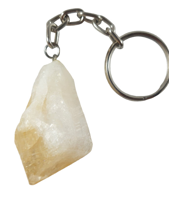 Citrine Rough Point Keyring | Others | Keyrings & Clip-On Crystals