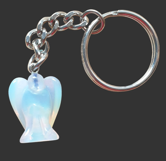 Opalite Angel Keyring | Others | Keyrings & Clip-On Crystals