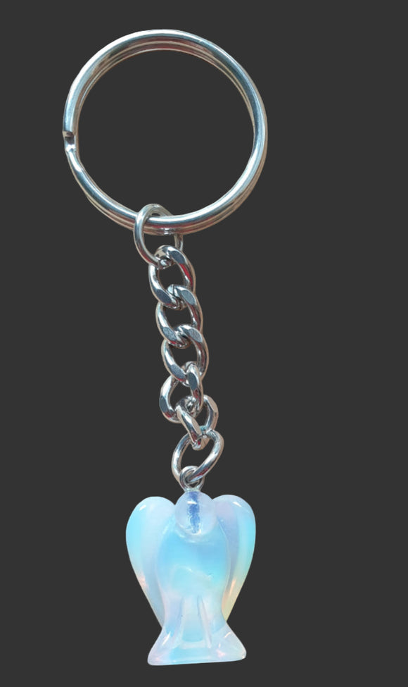 Opalite Angel Keyring | Others | Keyrings & Clip-On Crystals