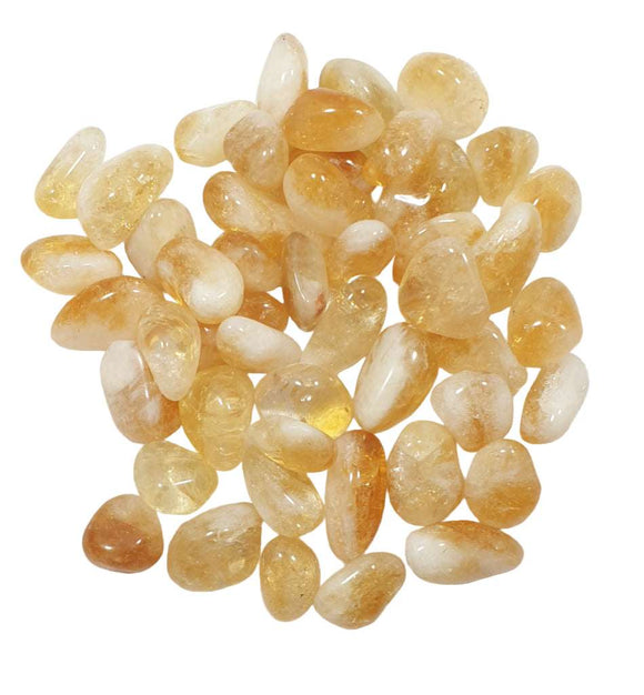 Citrine Tumble Stone (x3) | Cut & Polished Crystals | Polished Crystal Tumble Stones