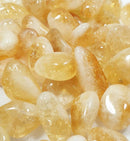 Citrine Tumble Stone (x3) | Cut & Polished Crystals | Polished Crystal Tumble Stones