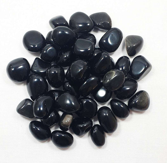 Black Obsidian Tumble Stones (x3) | Cut & Polished Crystals | Polished Crystal Tumble Stones