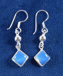 Opalite Diamond Earrings | Crystal Jewellery | Gemstone Earrings