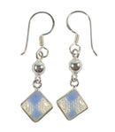 Opalite Diamond Earrings | Crystal Jewellery | Gemstone Earrings