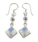 Opalite Diamond Earrings | Crystal Jewellery | Gemstone Earrings