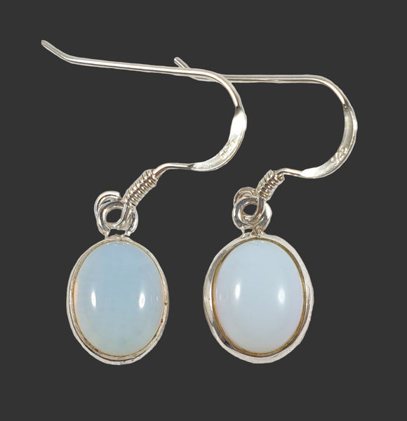 Opalite Oval Earrings | Crystal Jewellery | Gemstone Earrings