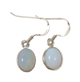 Opalite Oval Earrings | Crystal Jewellery | Gemstone Earrings