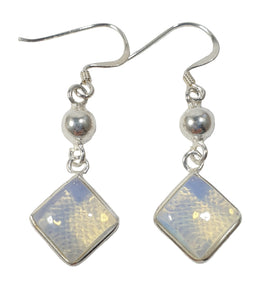 Opalite Diamond Earrings | Crystal Jewellery | Gemstone Earrings