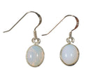 Opalite Oval Earrings | Crystal Jewellery | Gemstone Earrings