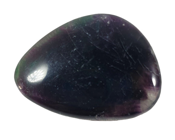 Purple and Green Fluorite Thumb Stone | Cut & Polished Crystals | Polished Crystal Thumb Stones
