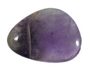 Chevron Amethyst Crystal Thumb Stone | Cut & Polished Crystals | Polished Crystal Thumb Stones