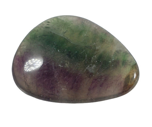 Green and Purple Fluorite Thumb Stone | Cut & Polished Crystals | Polished Crystal Thumb Stones