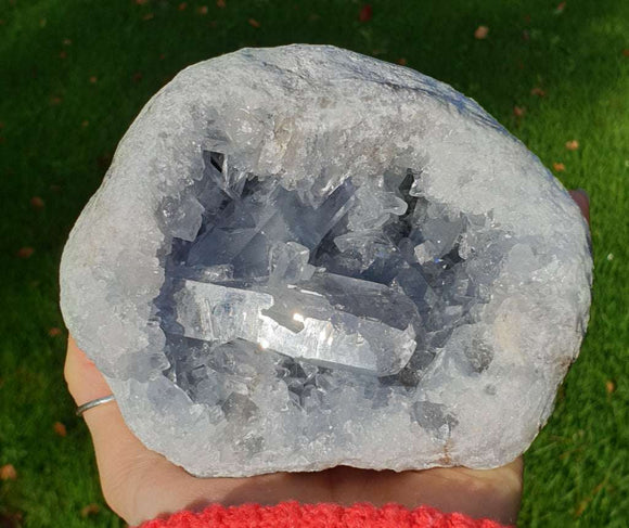 Celestite Geode (Large) | Natural Crystals | Crystal Geodes