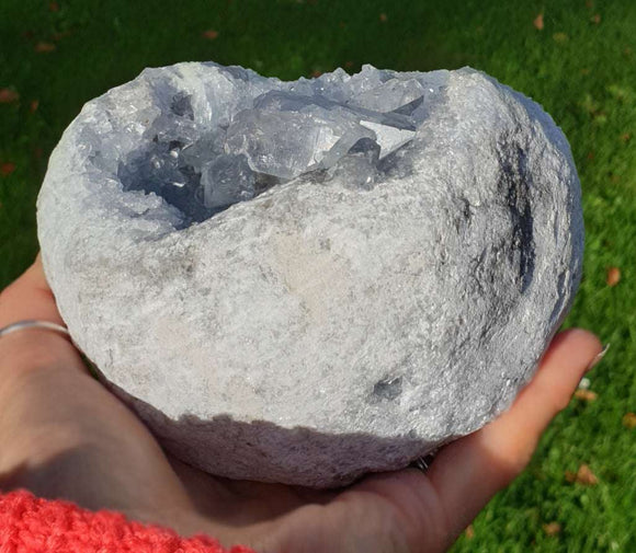 Celestite Geode (Large) | Natural Crystals | Crystal Geodes