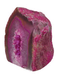 Pink Agate Rough Standing Geode | Natural Crystals | Crystal Geodes