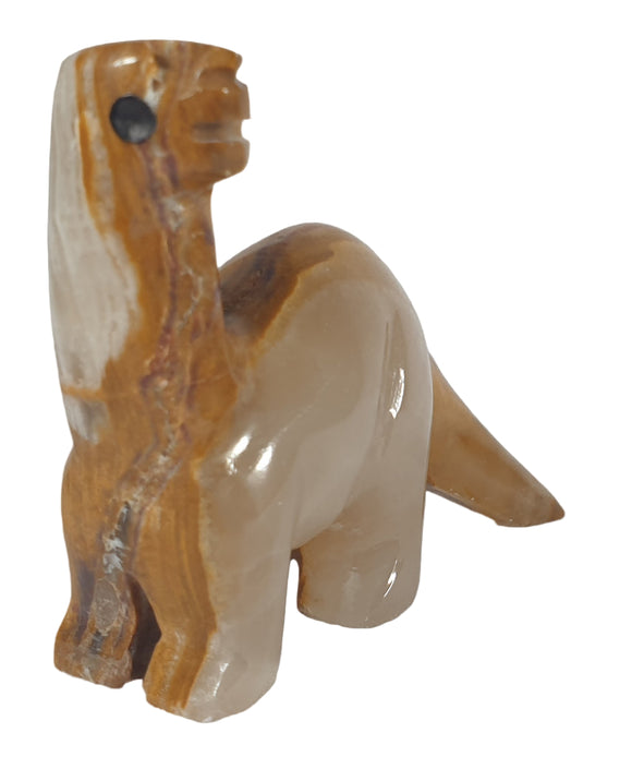 Onyx Stone Brontosaurus (Large) | Crystal Carvings | Carved Crystal Animals