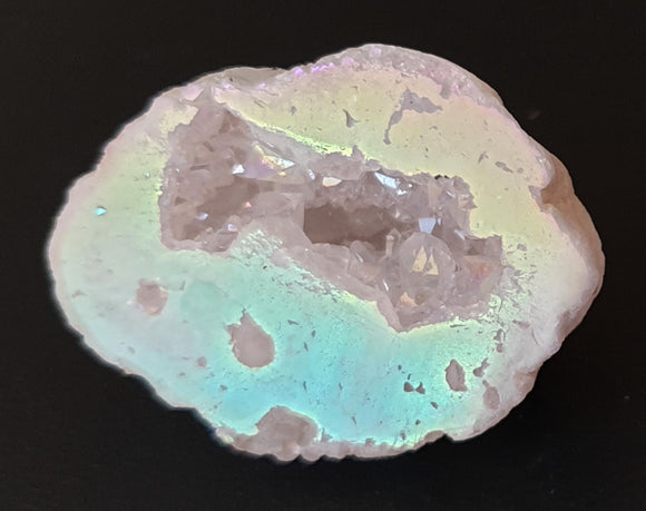 Angel Aura Quartz Geode (Small) | Natural Crystals | Crystal Geodes