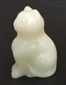 New Jade Cat | Crystal Carvings | Carved Crystal Animals