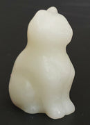 New Jade Cat | Crystal Carvings | Carved Crystal Animals