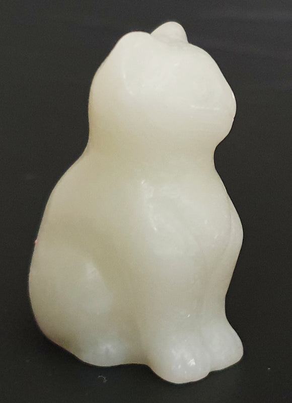 New Jade Cat | Crystal Carvings | Carved Crystal Animals