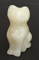 New Jade Cat | Crystal Carvings | Carved Crystal Animals