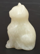 New Jade Cat | Crystal Carvings | Carved Crystal Animals