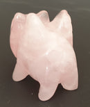 Rose Quartz Flying Pig (x 1) | Crystal Carvings | Carved Crystal Animals