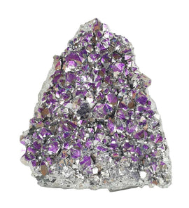 Violet and Silver Aura Quartz Cluster | Natural Crystals | Natural Crystal Clusters